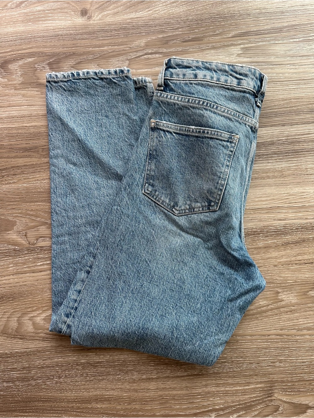 Zara Light Blue High-Rise Mom Jeans - Picture 3 of 6